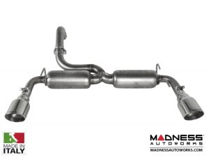 FIAT 500 ABARTH Performance Axle Back Exhaust - Ragazzon - Evo Line - Resonated Dual Sport Line Tip